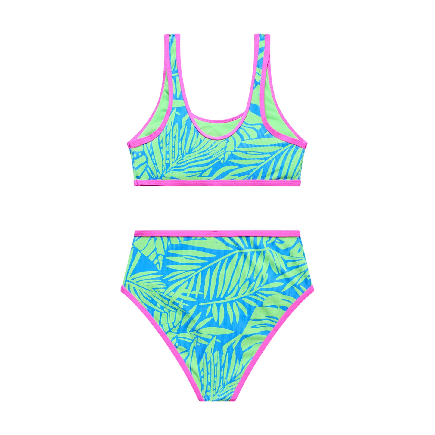 Big Girls Palm Beach - Bralette Crop and High Waist Bottom