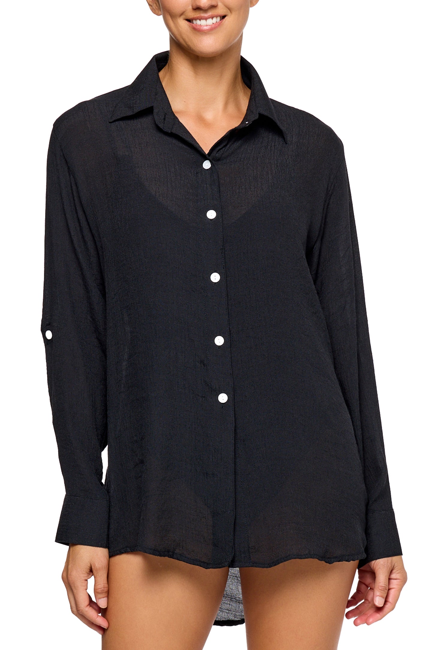 Good Karma - Woven Vacation Shirt - Black