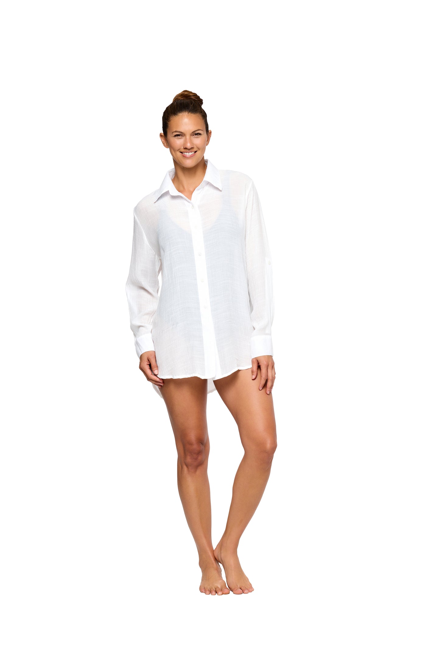 Good Karma - Woven Vacation Shirt - White