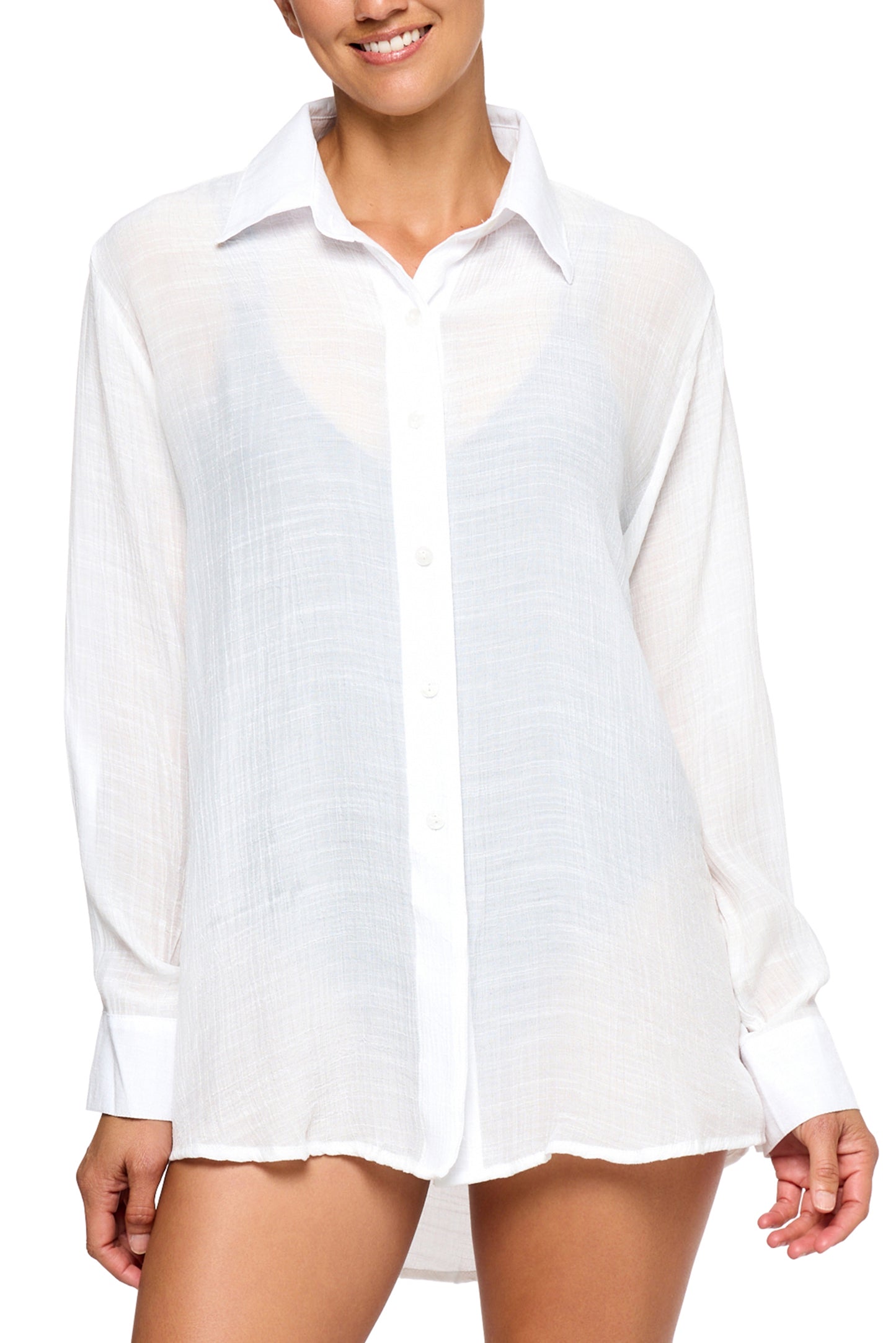 Good Karma - Woven Vacation Shirt - White