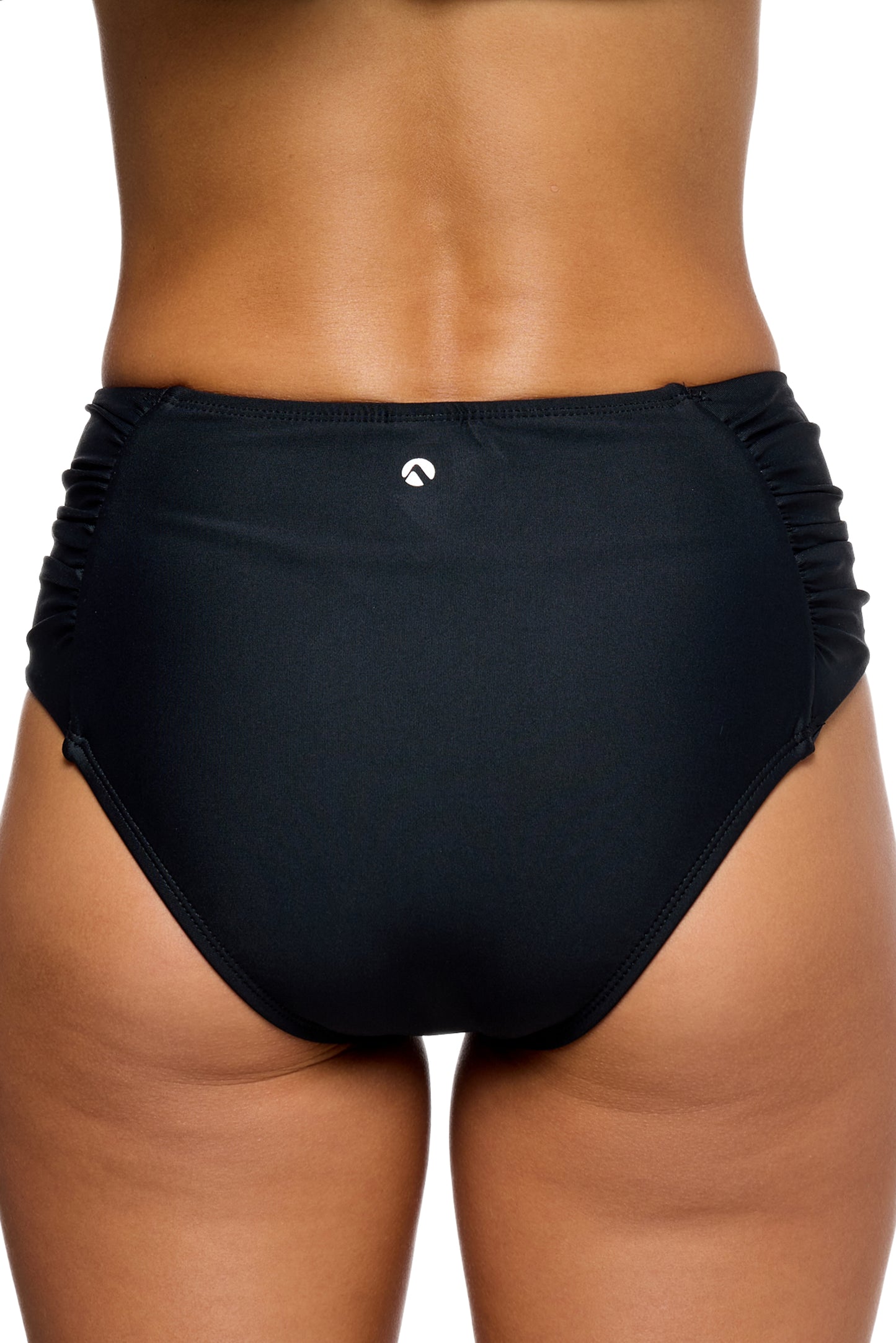 Good Karma - High Waist Chopra Swim Bottom - Black