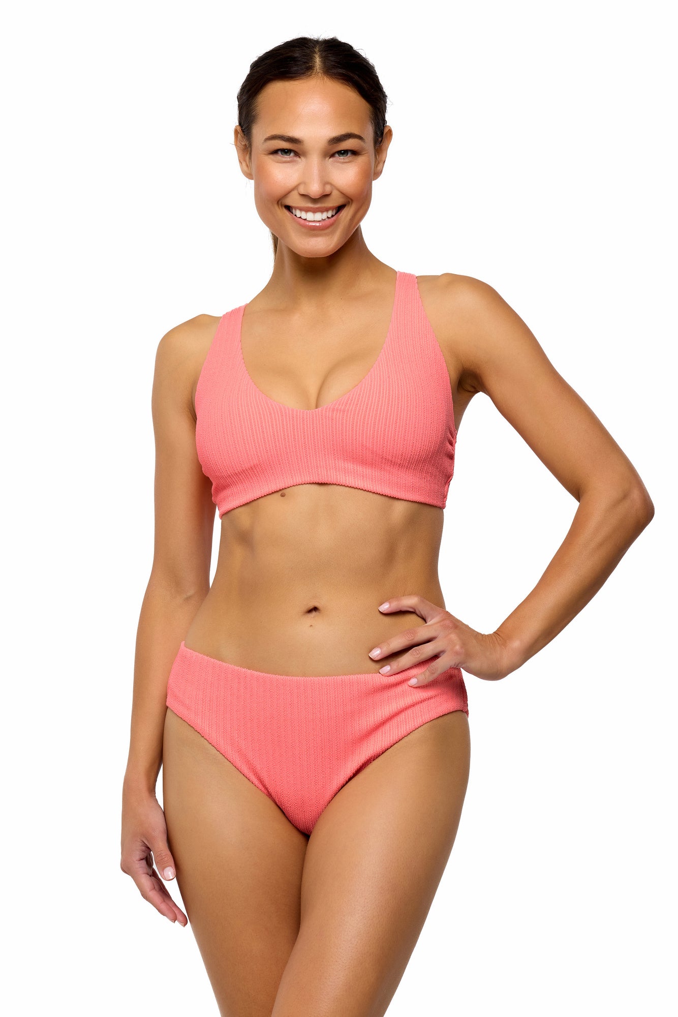 Mini Pucker Rib - Plunge Bikini Top