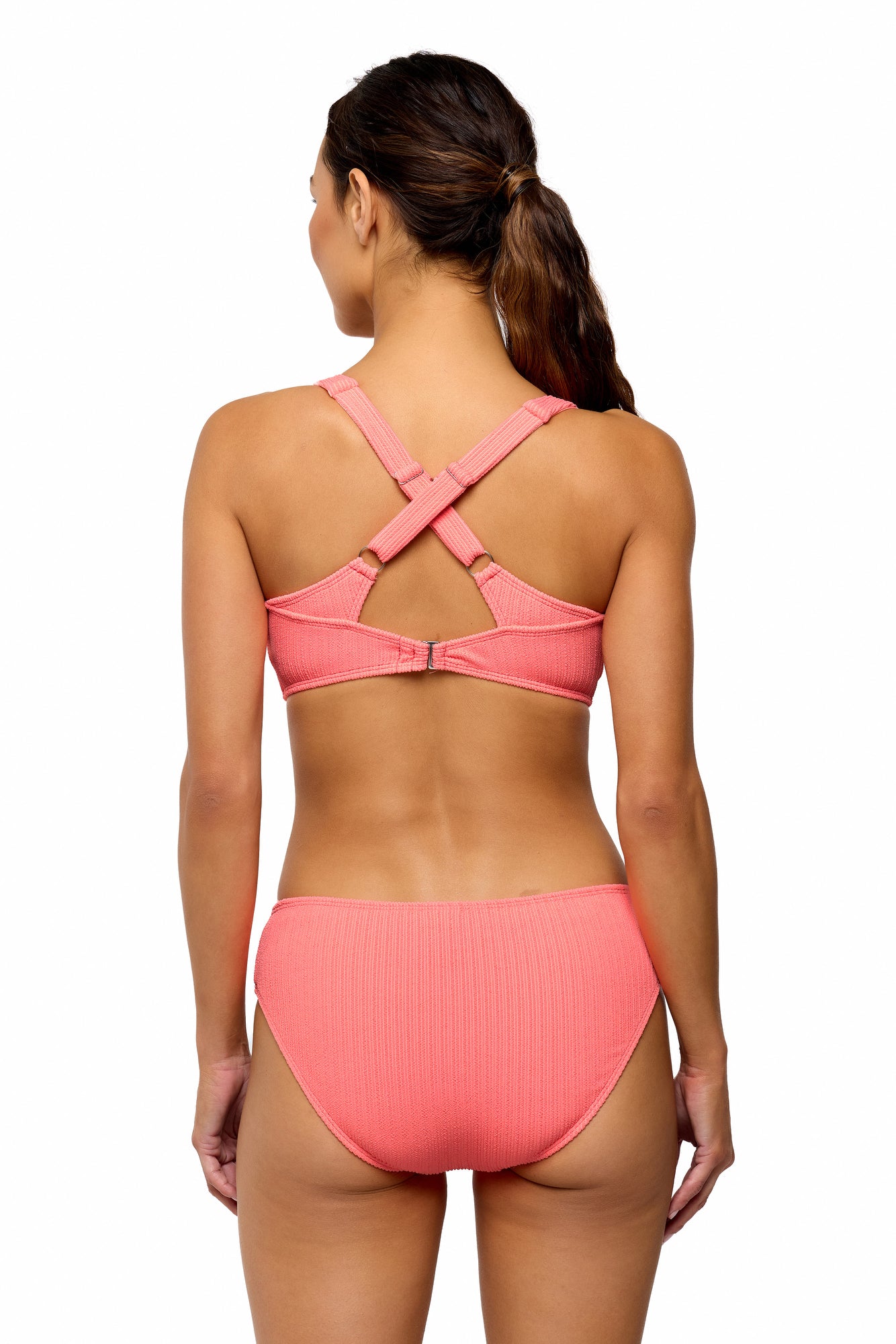 Mini Pucker Rib - Plunge Bikini Top
