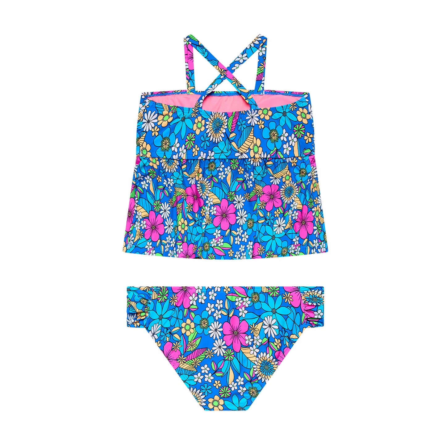 Big Girls Electric Ave - Tankini and Side Shirred  Bottom