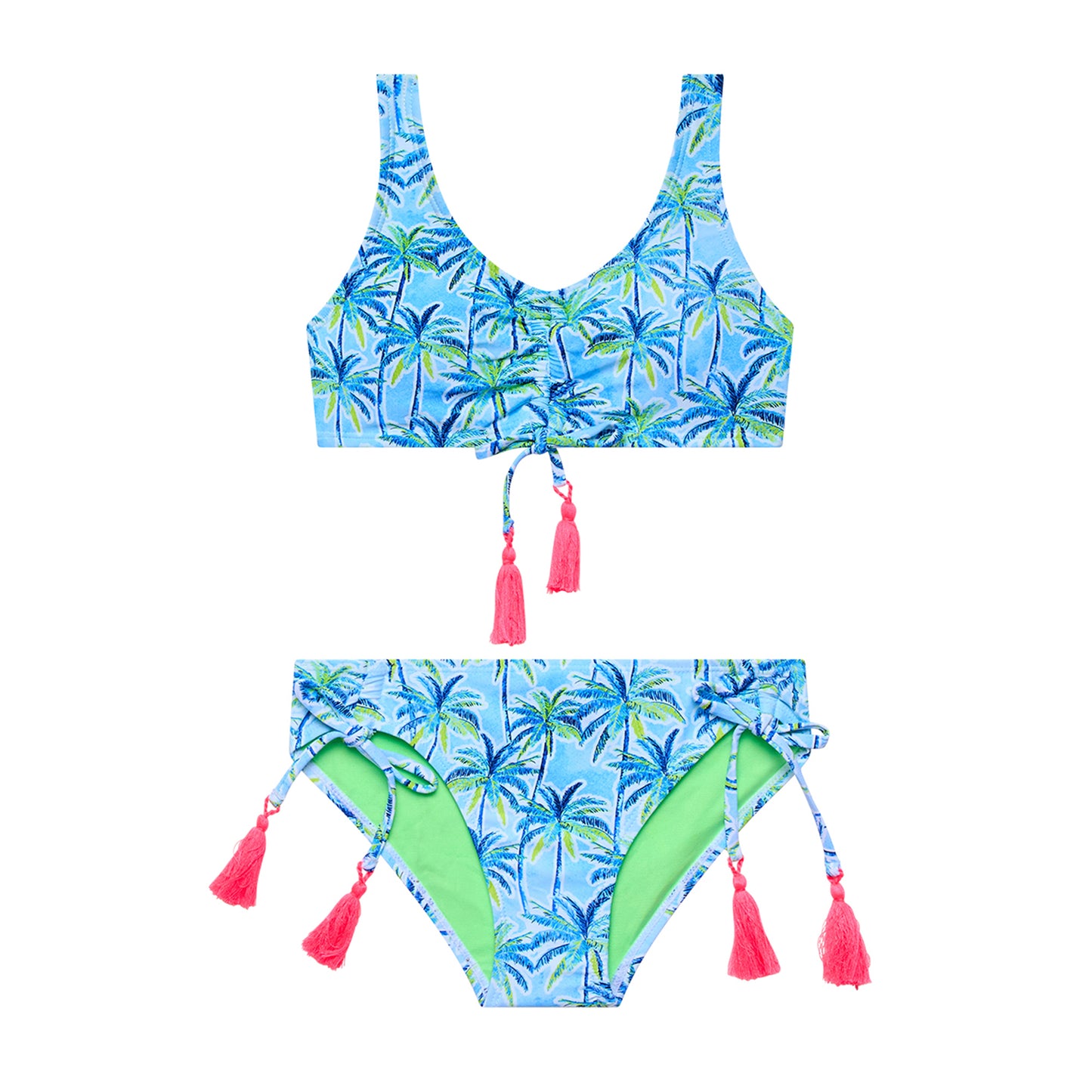 Big Girls Palm Paradise - Bralette and Hipster Bottom
