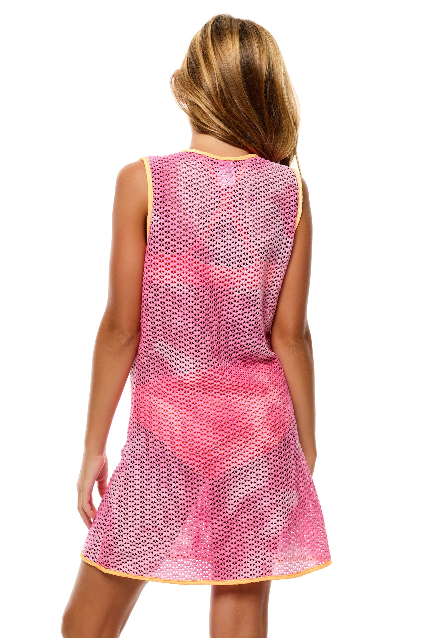 Big Girls Tie Dye Crochet - Crochet Coverup Dress