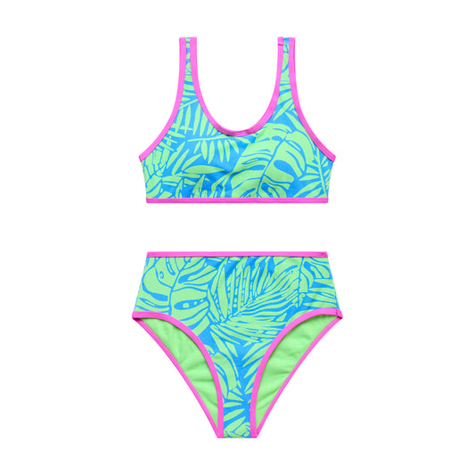 Big Girls Palm Beach - Bralette Crop and High Waist Bottom