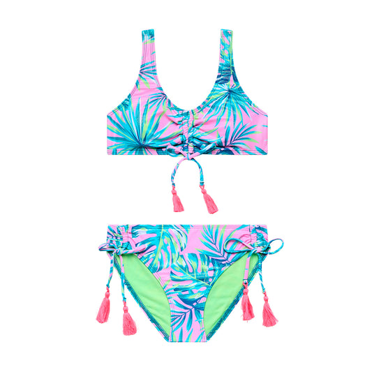 Big Girls Shade Palm - Bralette and Hipster Bottom