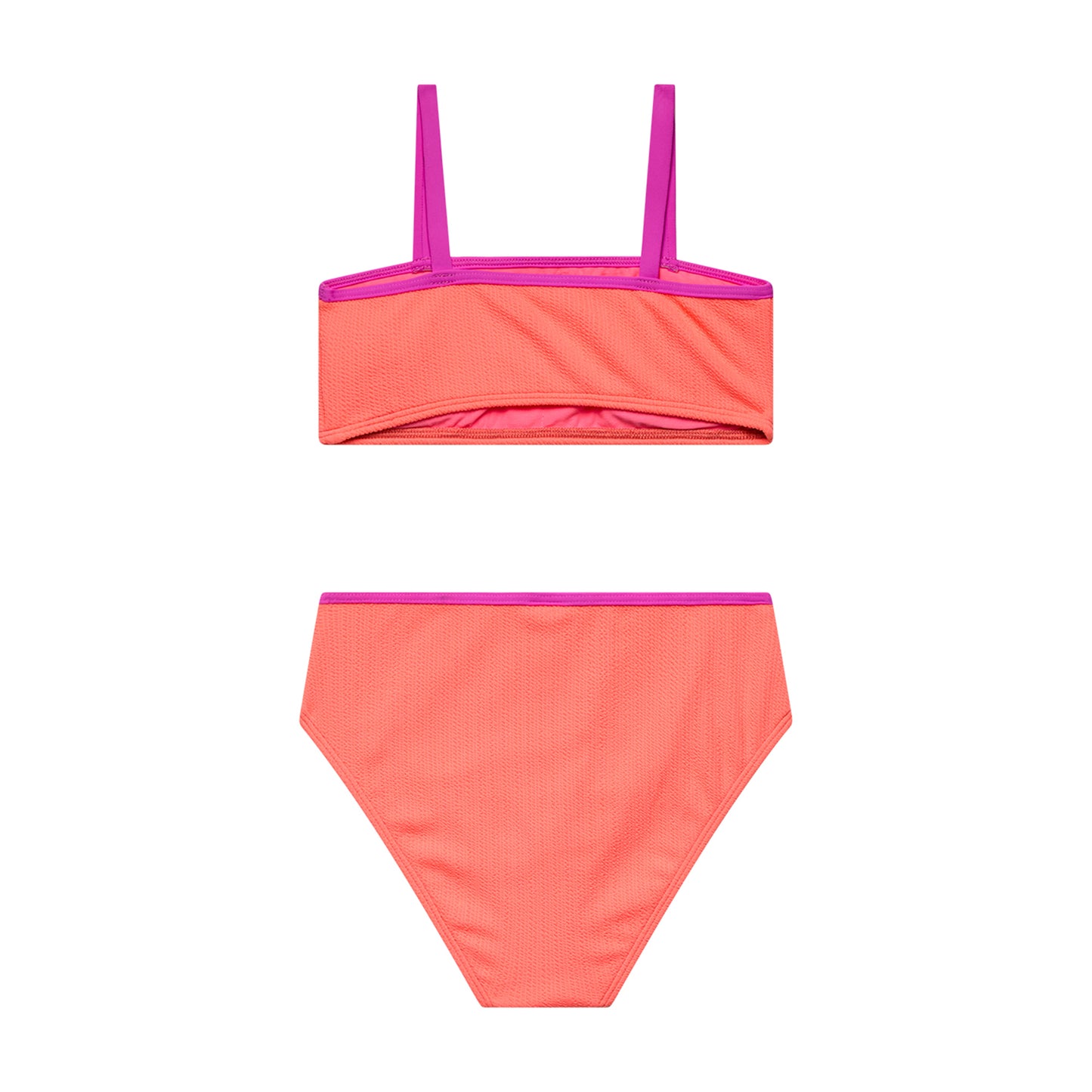 Big Girls Tide Pool - Bandeau Bra and High Waist Bottom - Slushy