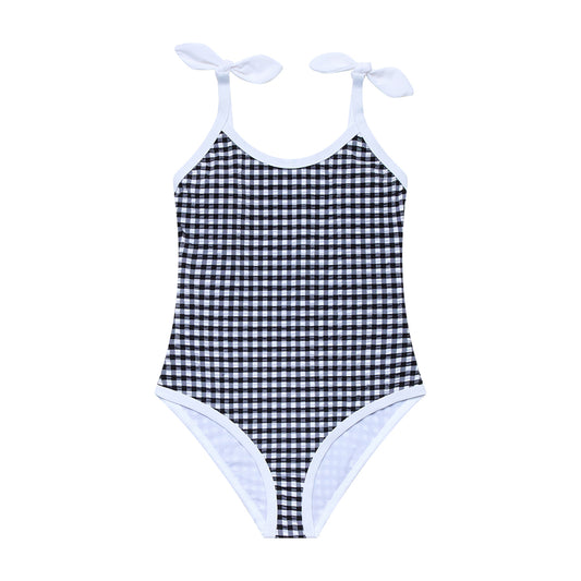 Big Girls Gingham- Binding One Piece