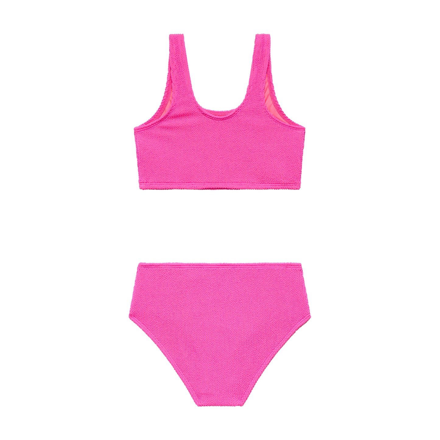 Big Girls Scrunchies - Longline Crop Bralette and High Waist Bottom