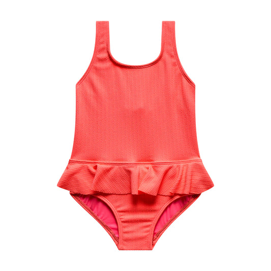 Little Girls Tide Pool - Ruffle Waist One Piece