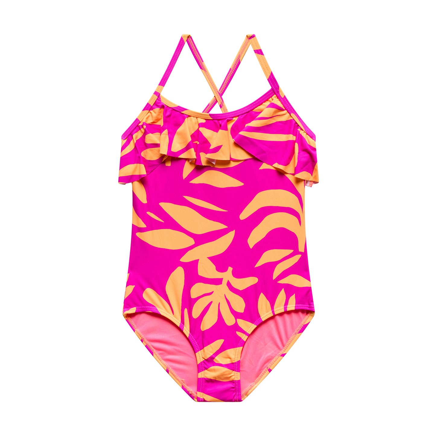 Little Girls Shape Shifter - Ruffle X-Back One Piece