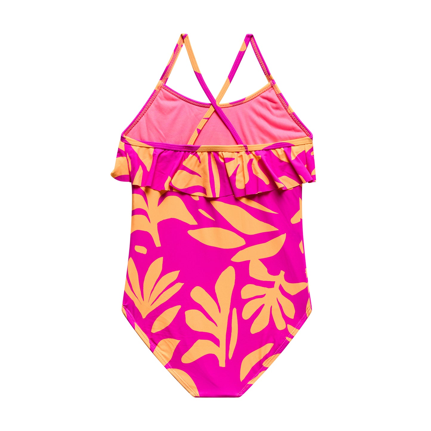 Little Girls Shape Shifter - Ruffle X-Back One Piece