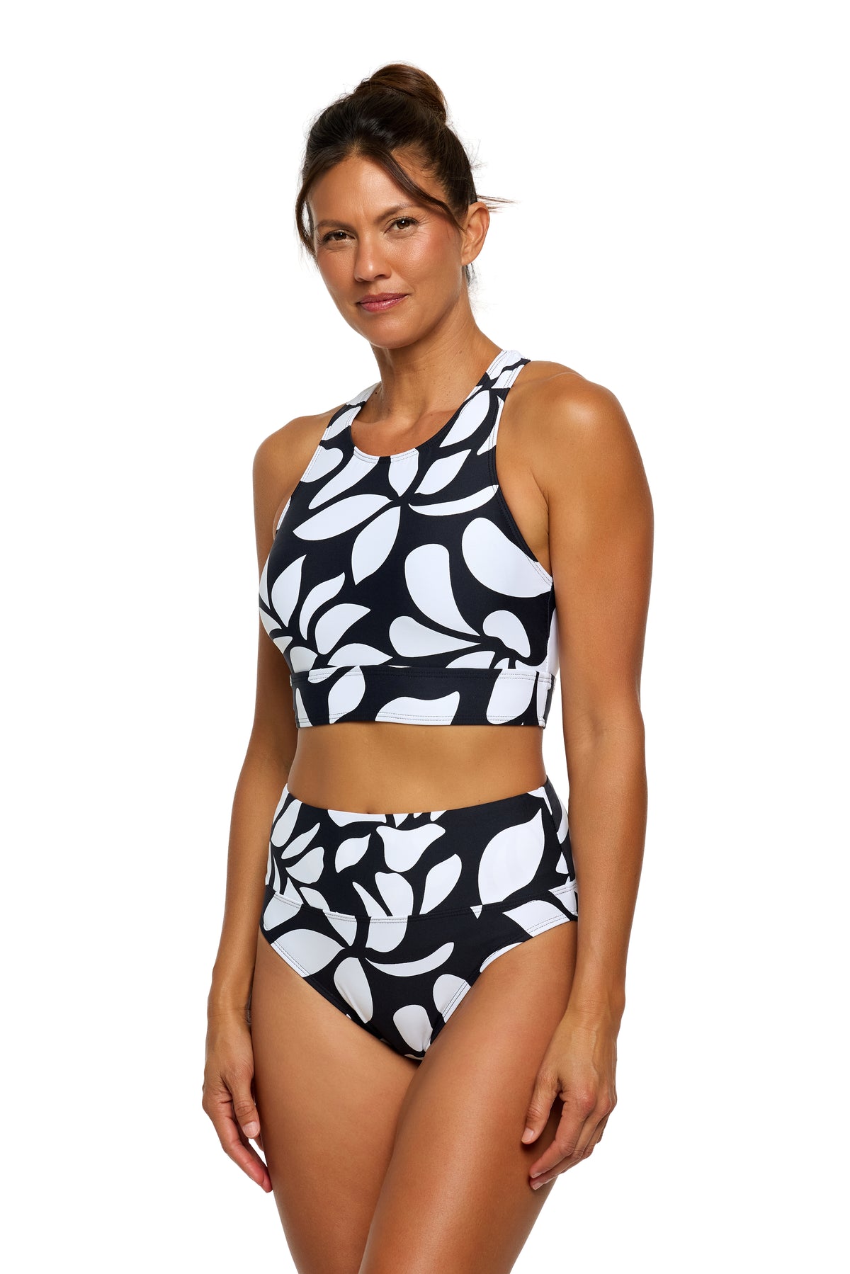 Current Mood - Heat High Neck Swim Top