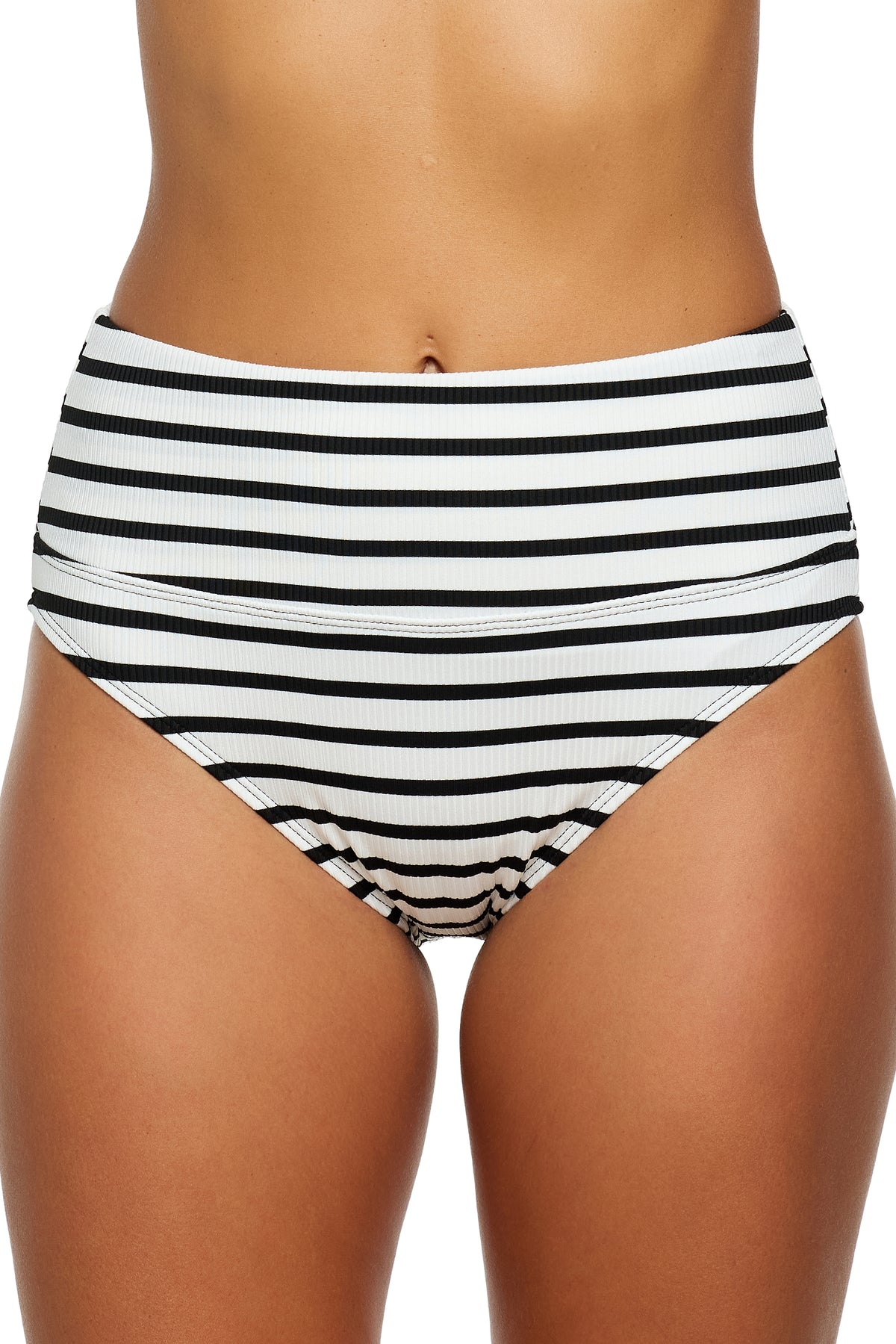 Adriatic Stripe - Harmony High Waist Swim Bottom