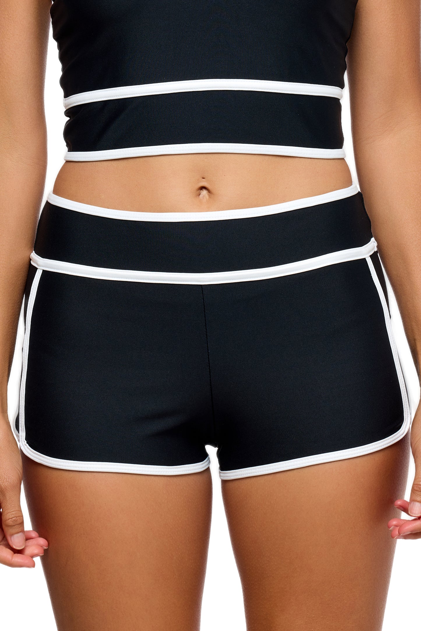 On The Run - Dolphin Short - Black