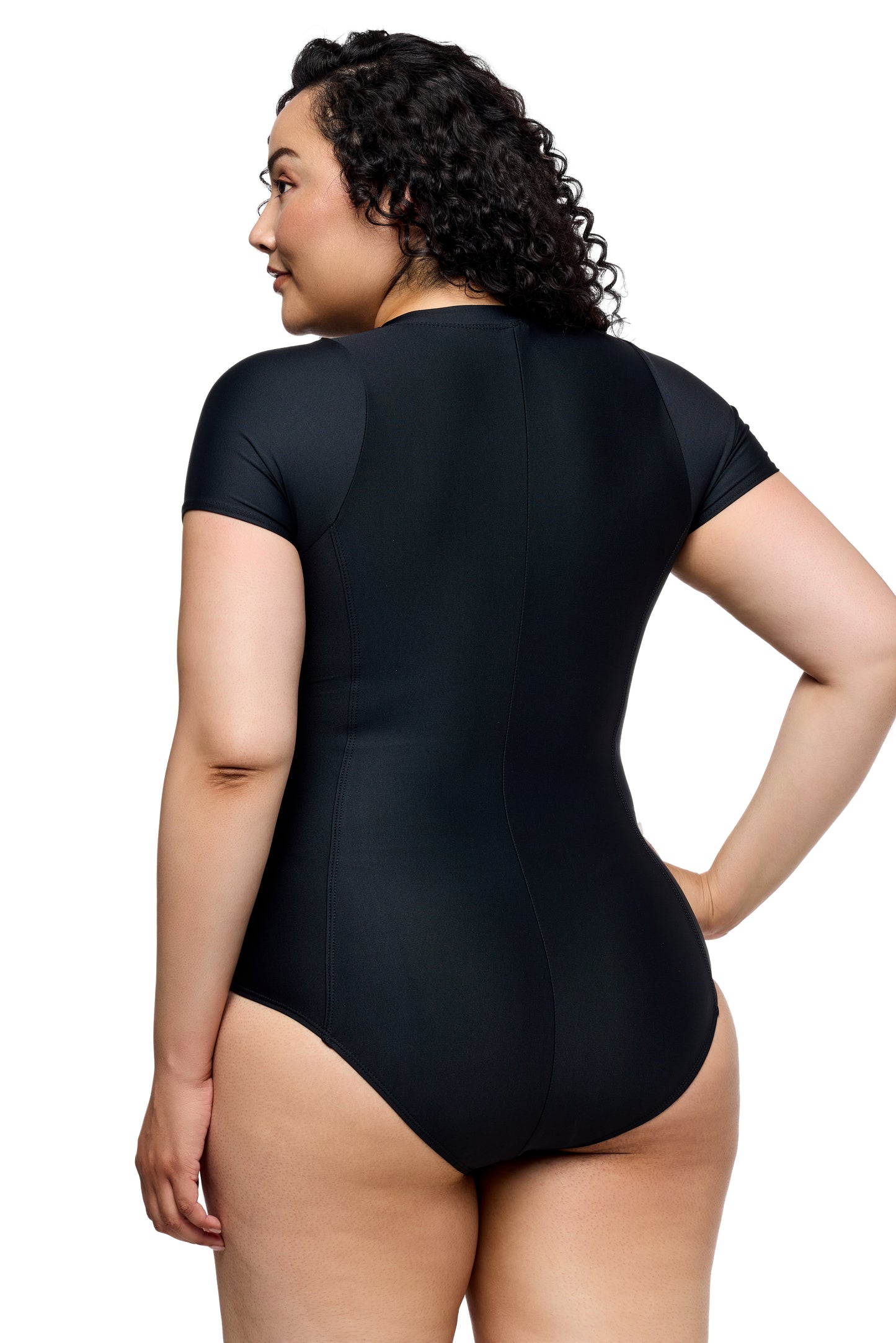 Good Karma - Malibu Zip One Piece - Black