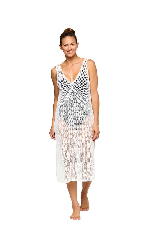 On The Run - Crochet Dress - Natural