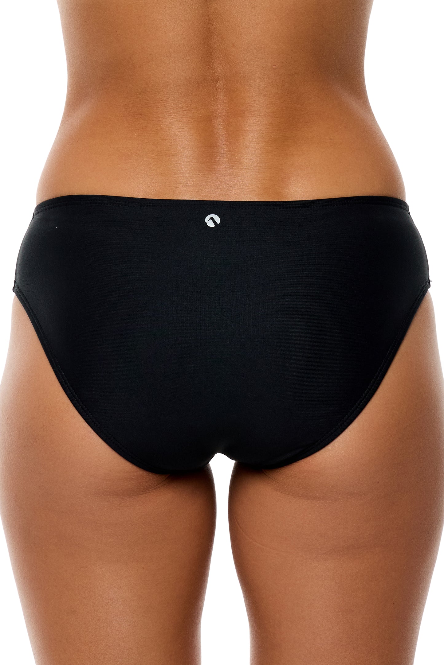 Good Karma - Shoreside Midrise Retro Swim Bottom - Black