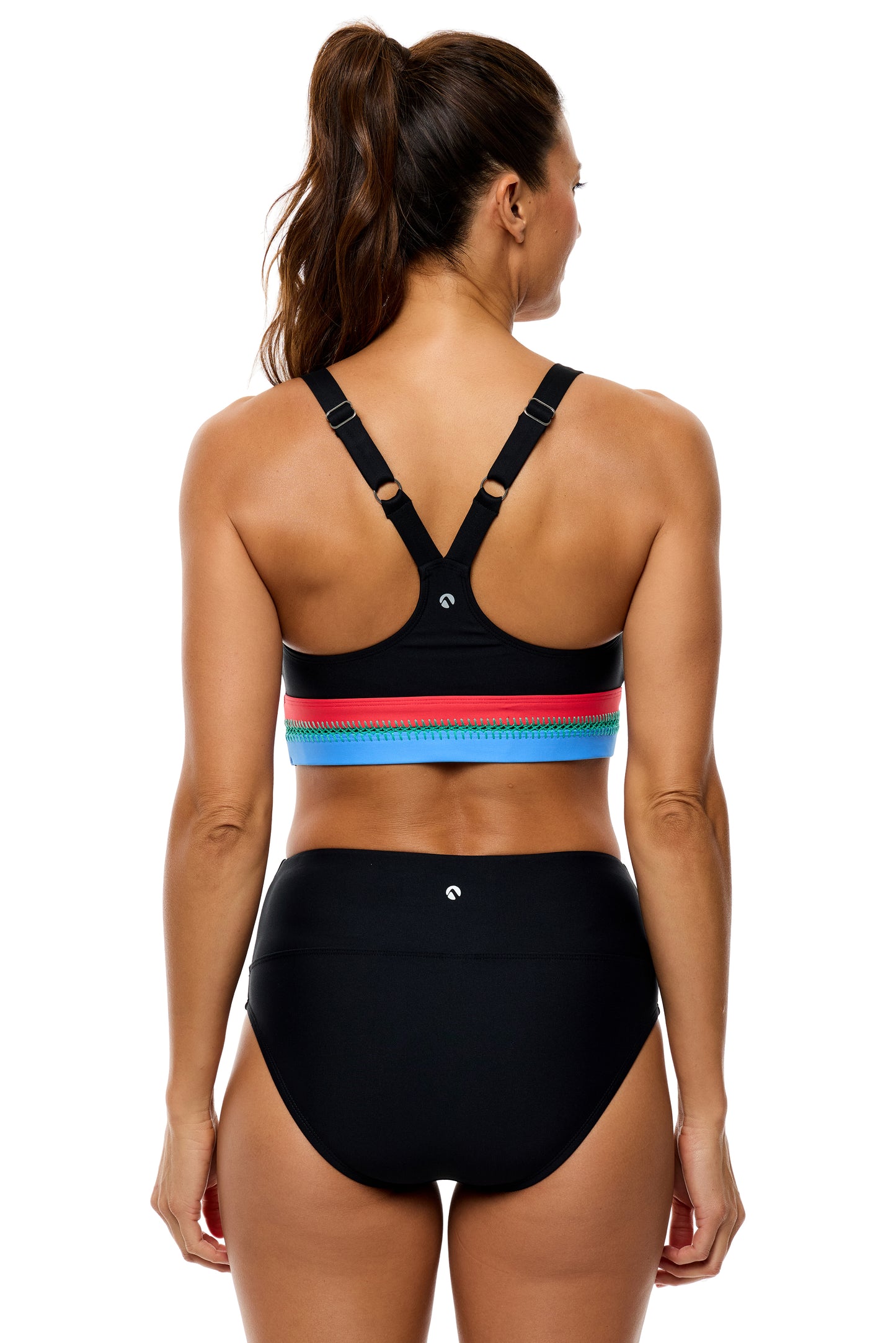 Good Karma Shaka - Slay Scoop Neck Swim Top - Black