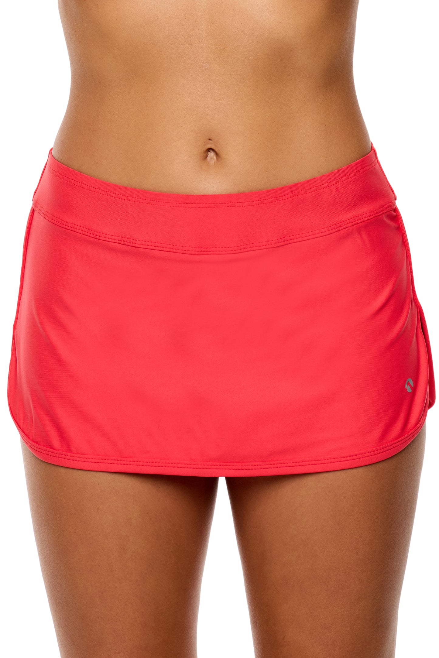 Good Karma - Lotus Swim Skort - Neo-Red