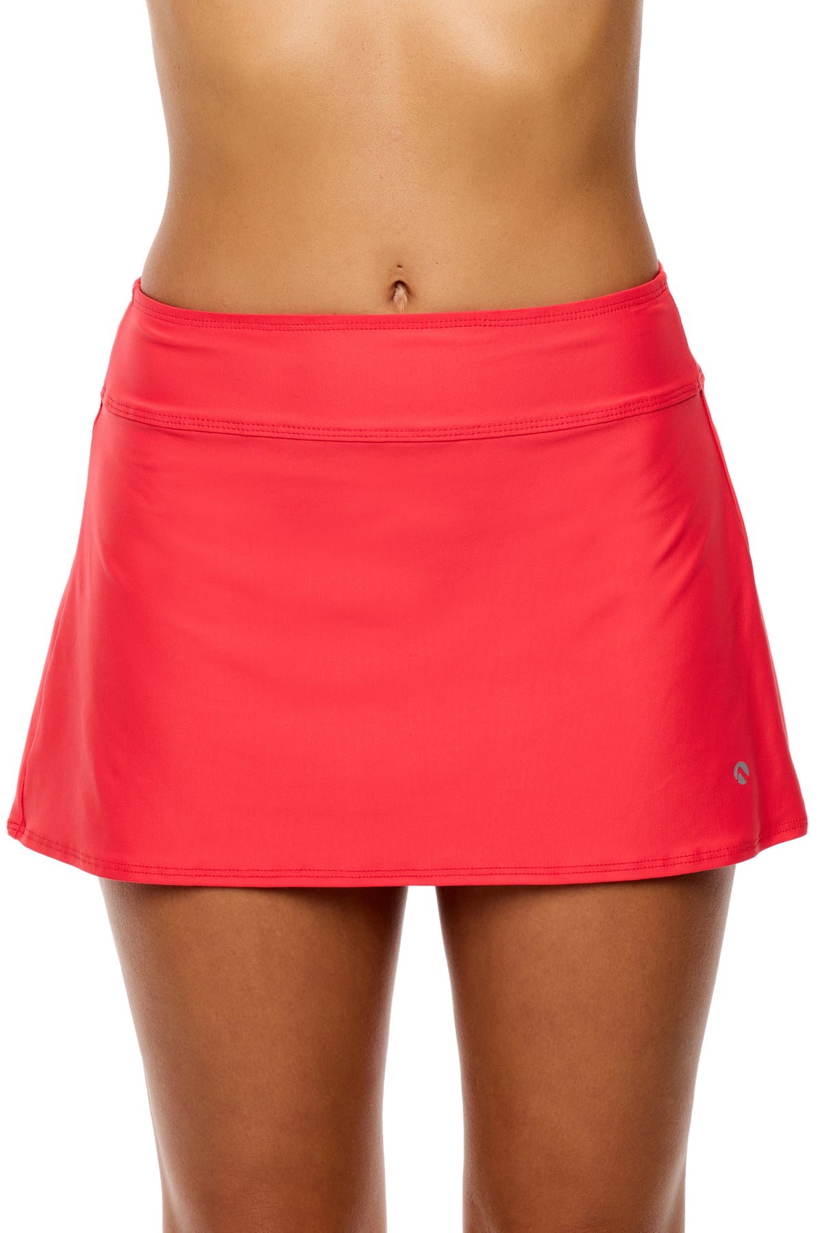 Good Karma - Courtside Swim Skirt - Neo-Red
