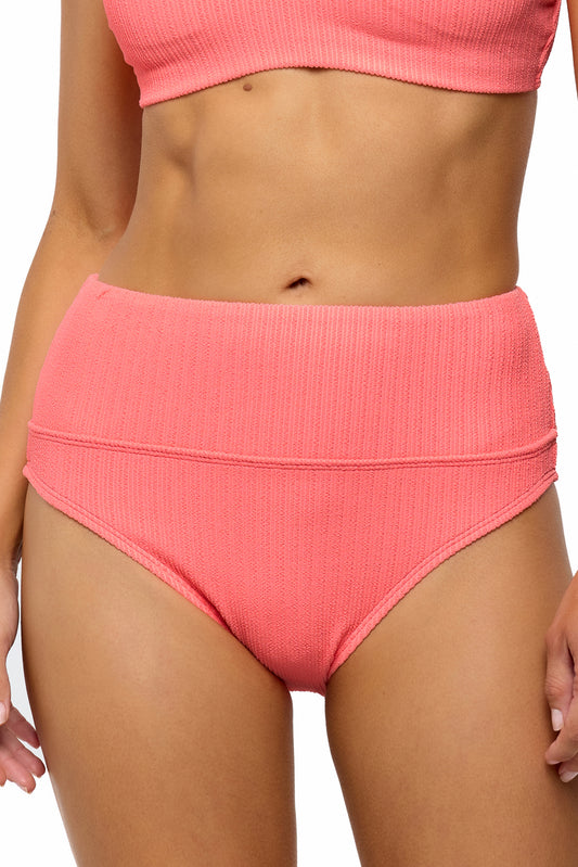 Mini Pucker Rib - Harmony High Waist Bottom