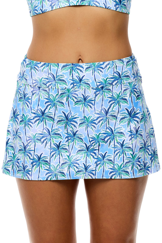 Oasis - Courtside Swim Skort - True Blue