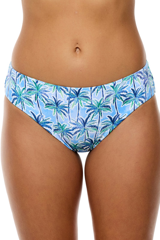 Oasis - Shoreside Midrise Retro Swim Bottom - True Blue