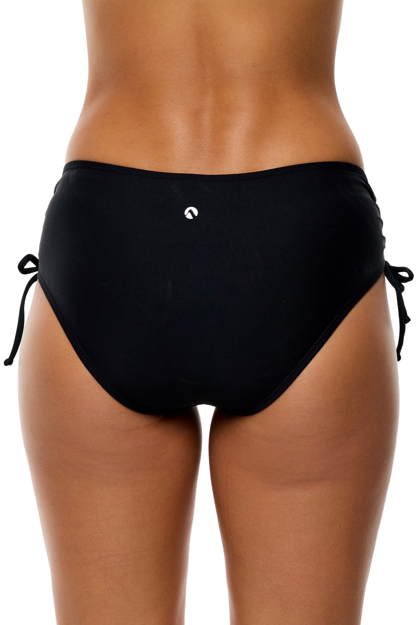 Good Karma - Destination Midrise Cinch Side Swim Bottom - Black