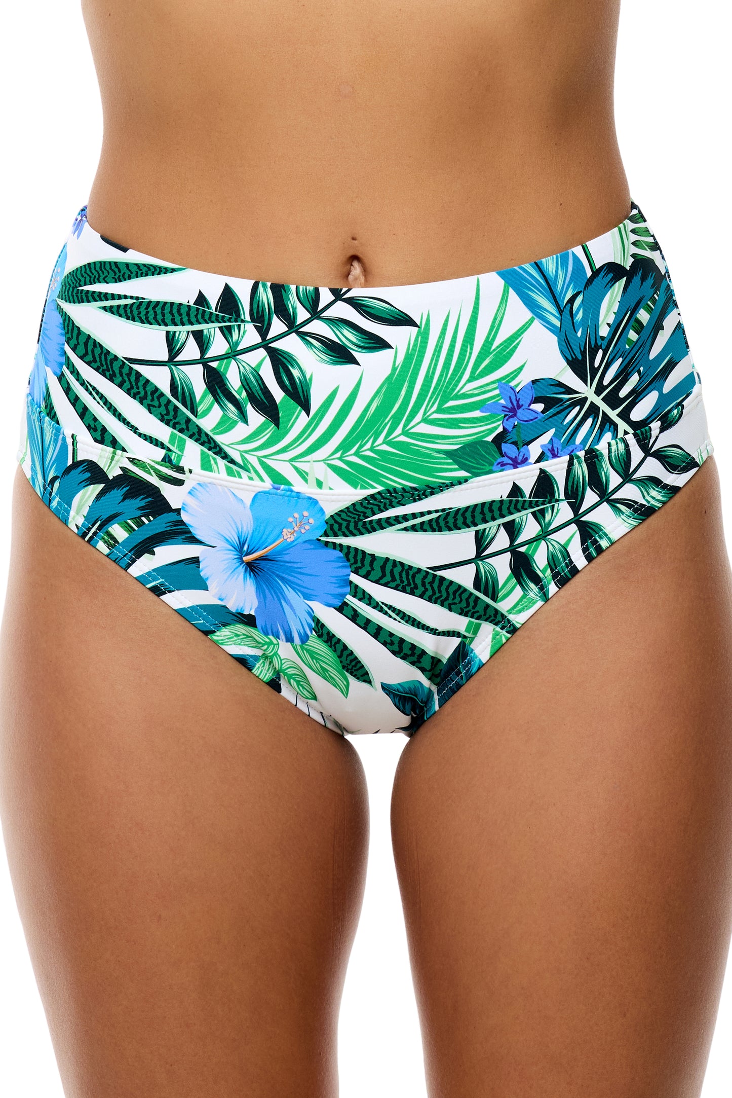 Aloha - Harmony High Waist Swim Bottom - White