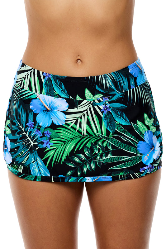 Aloha - Lotus Swim Skort - Black
