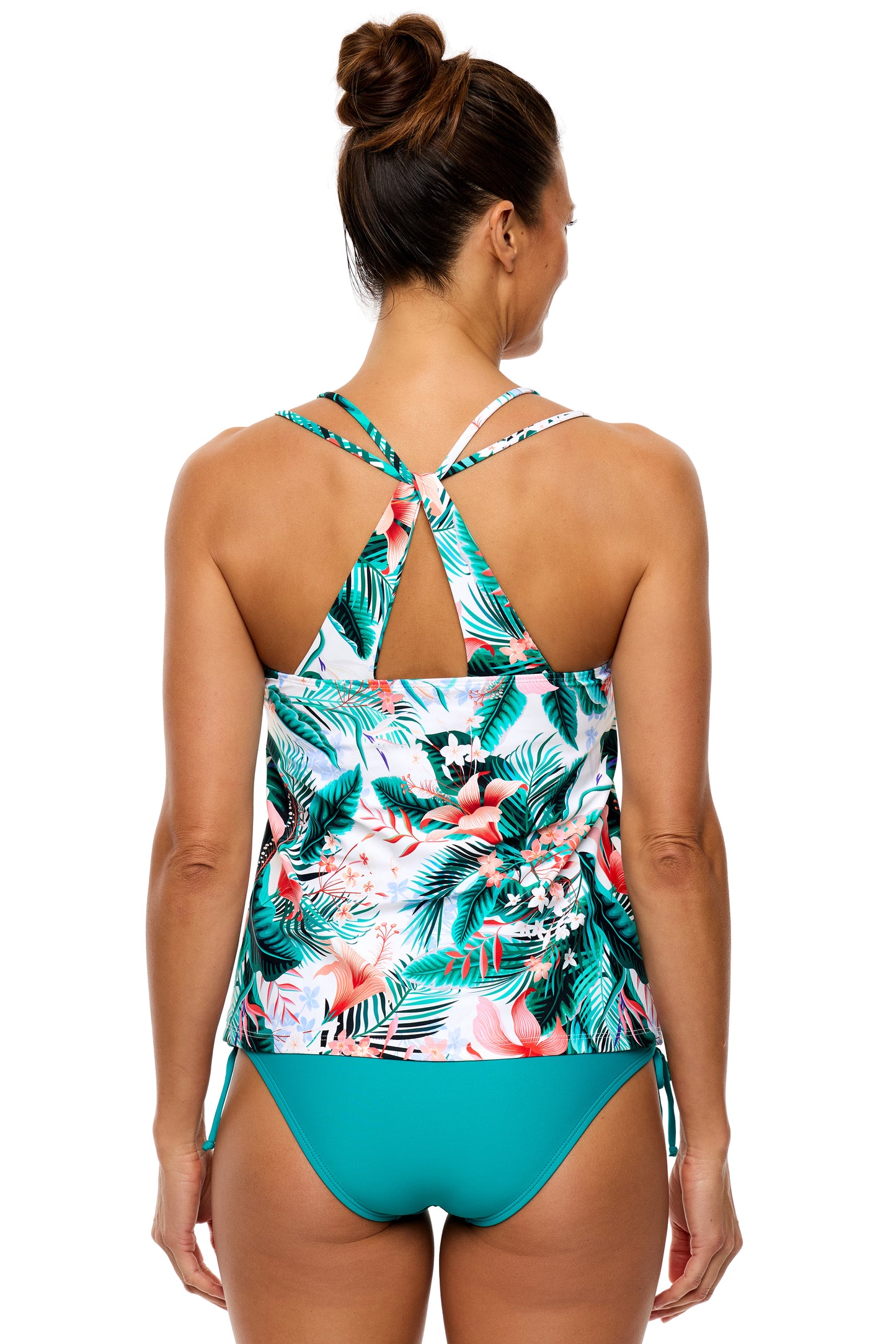 Native Fawna - Third Eye Tankini Swim Top - White