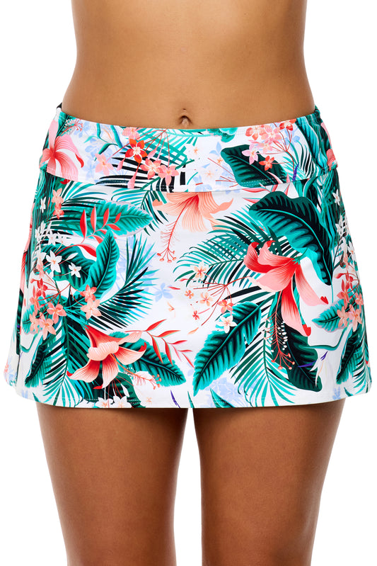Native Fawna - Courtside Swim Skort - White