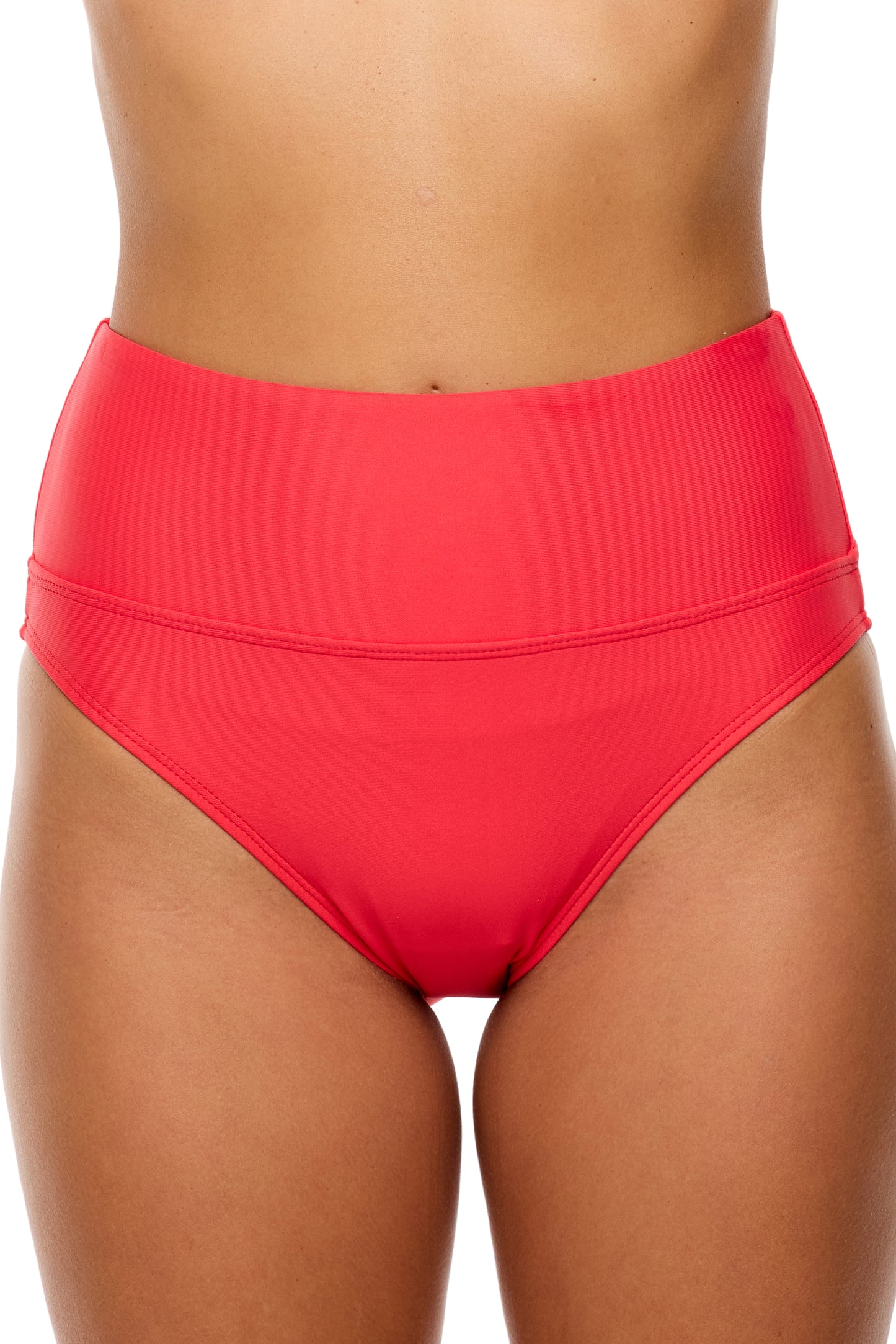 Good Karma - Harmony High Waist Swim Bottom - Neo-Red