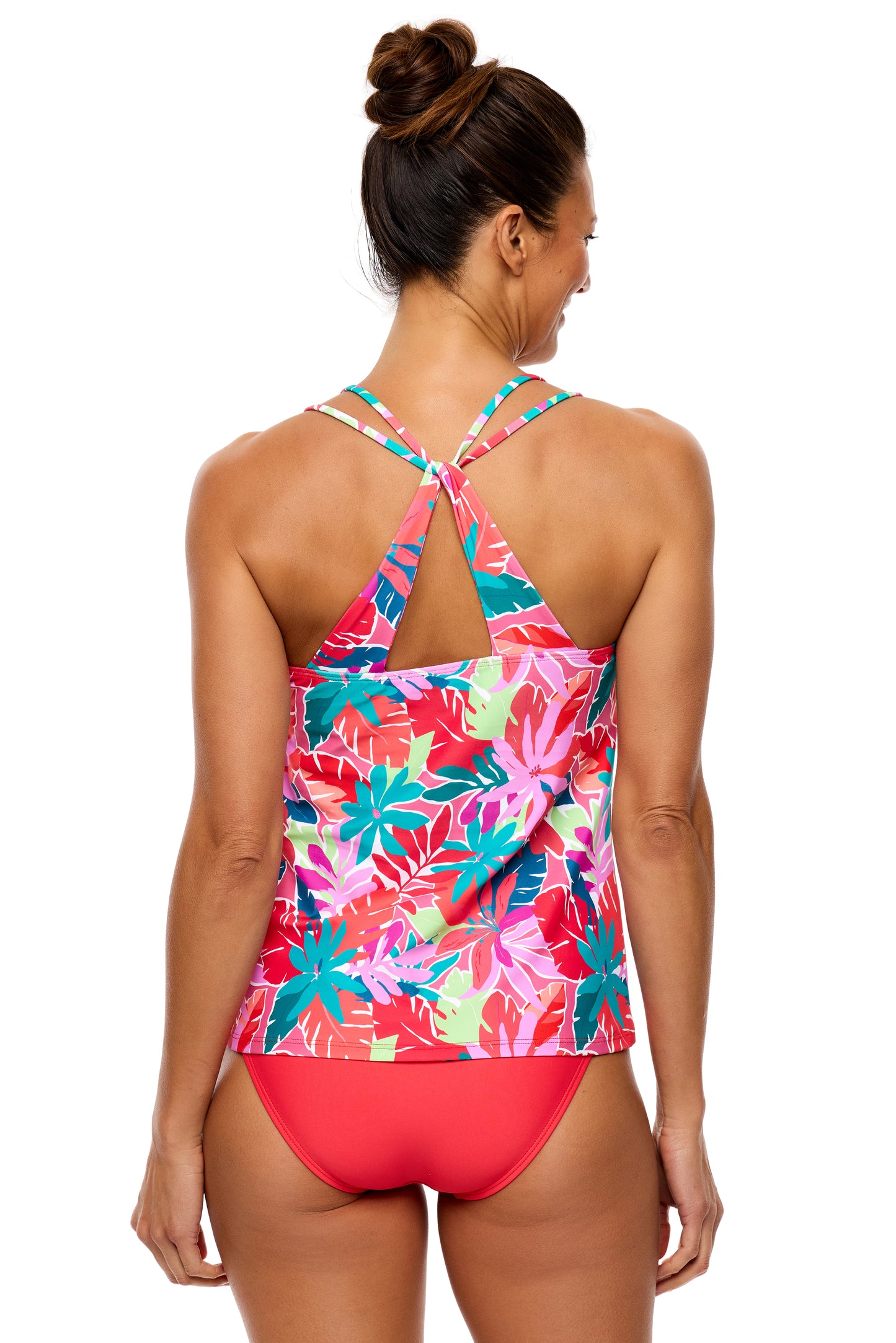 Good Karma - Harmony High Waist Swim Bottom - Neo-Red