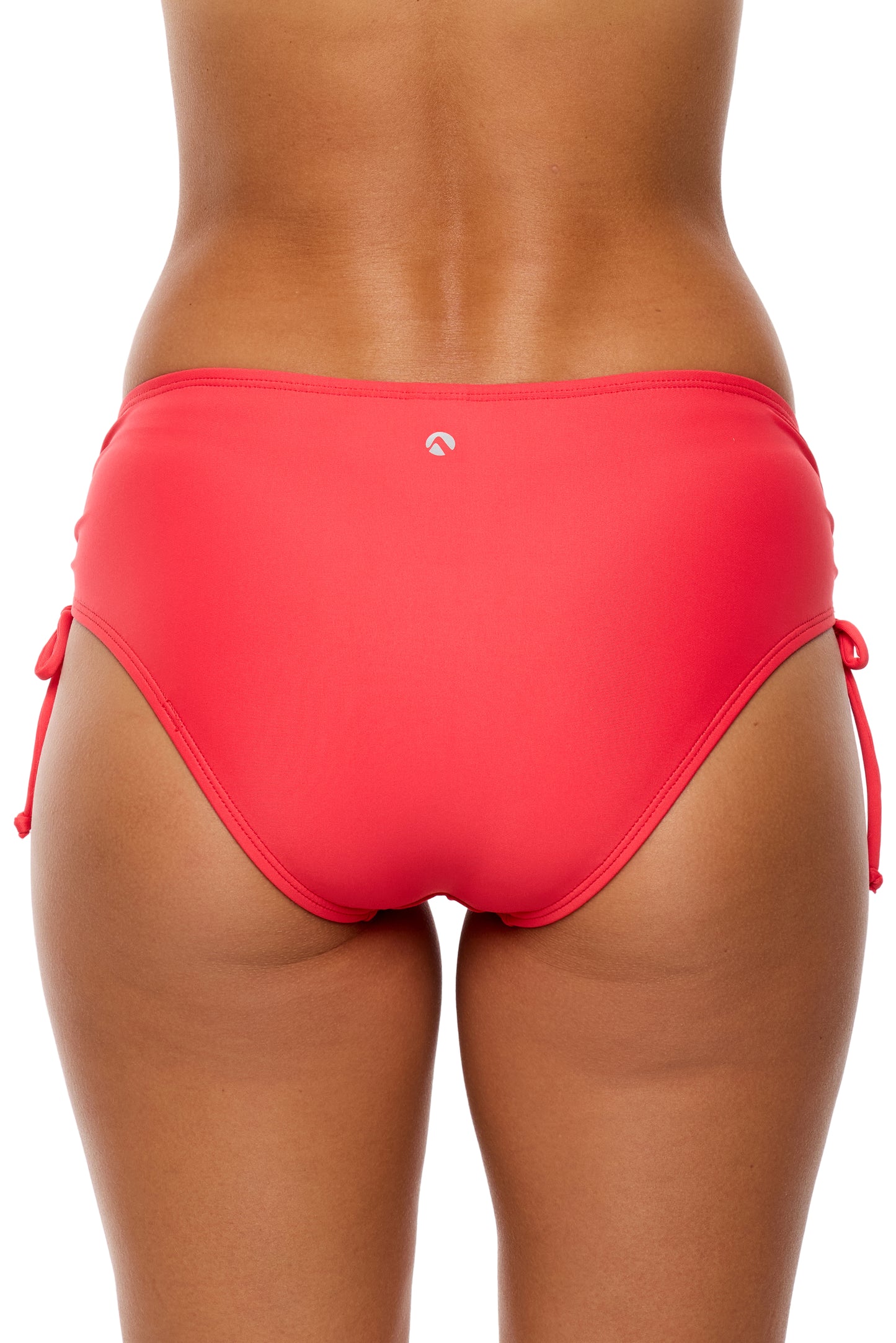 Good Karma - Destination Midrise Cinch Side Swim Bottom - Neo-Red