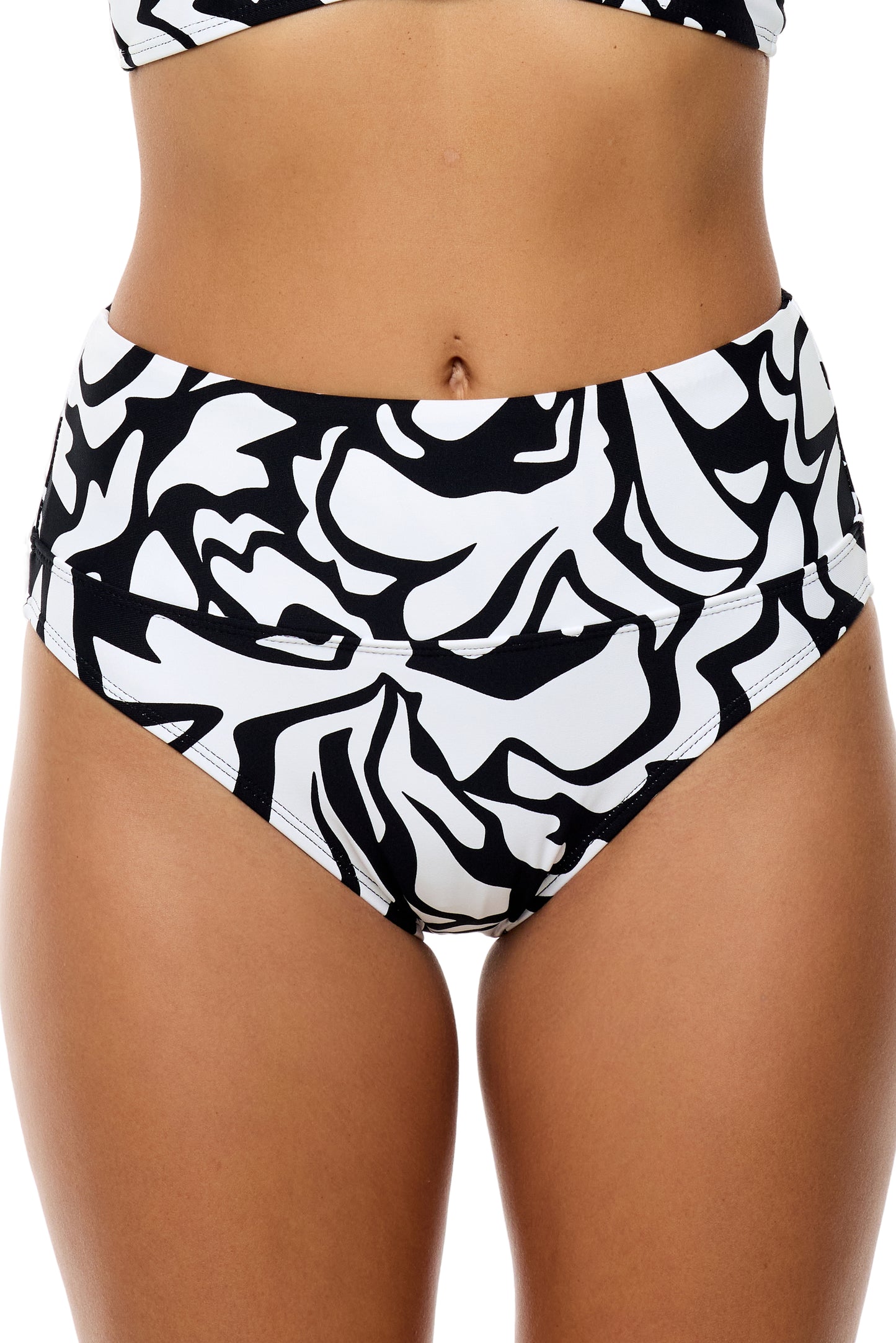 Coral Reef - Harmony High Waist Swim Bottom - Black