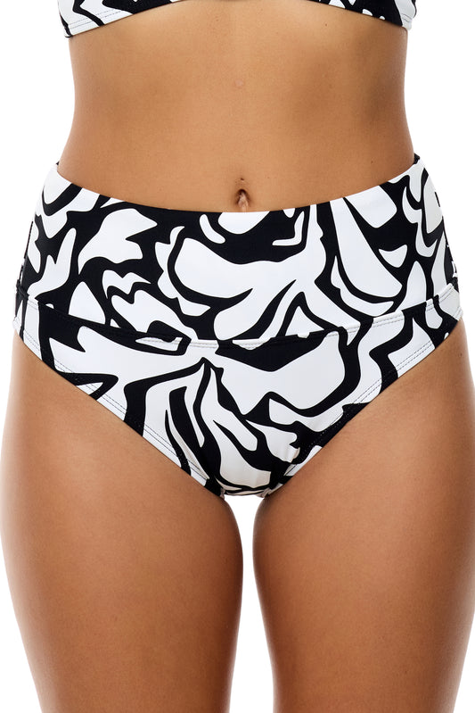 Coral Reef - Harmony High Waist Swim Bottom - Black