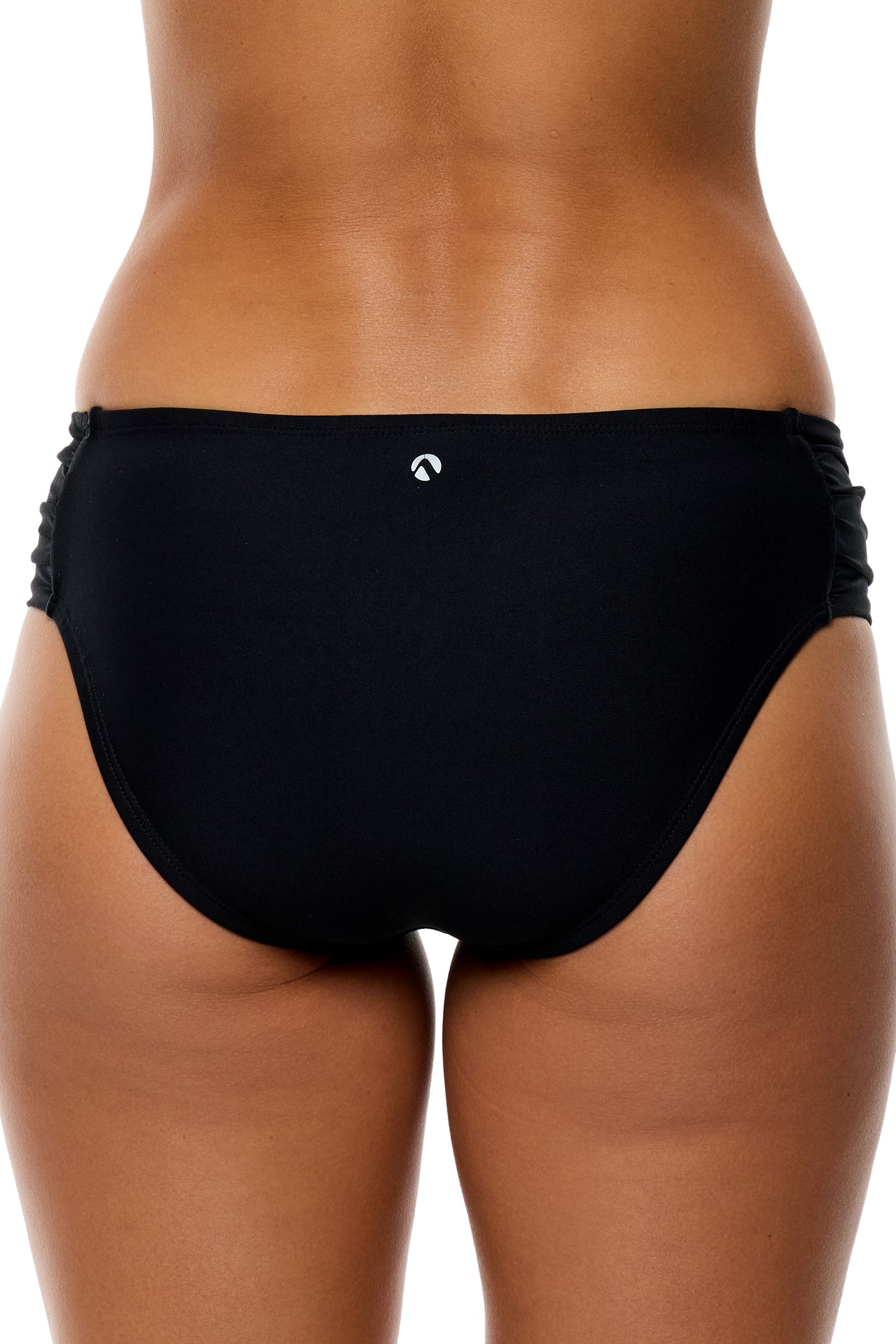 Good Karma - Chopra Midrise Tab Side Swim Bottom - Black