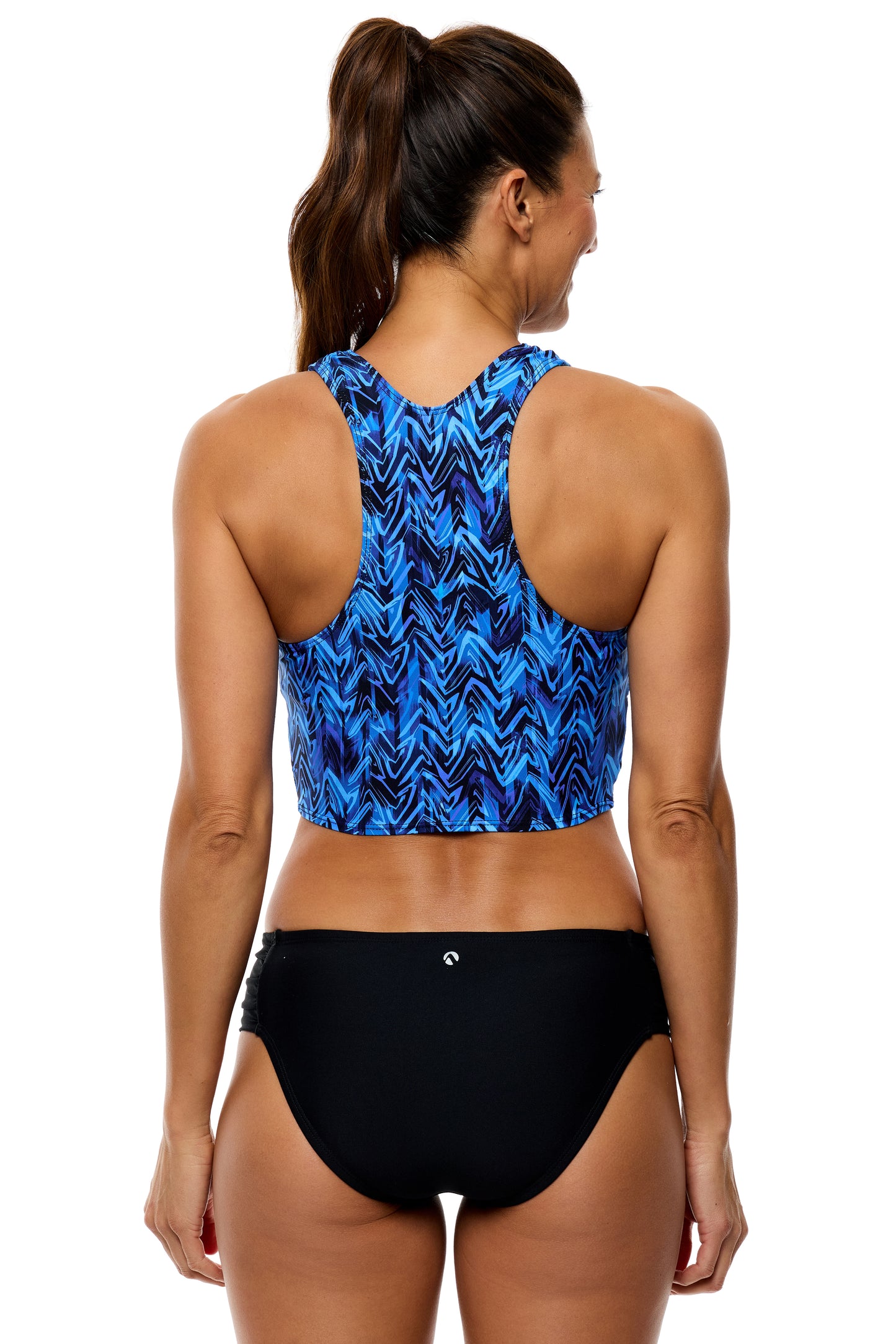 Good Karma - Chopra Midrise Tab Side Swim Bottom - Black