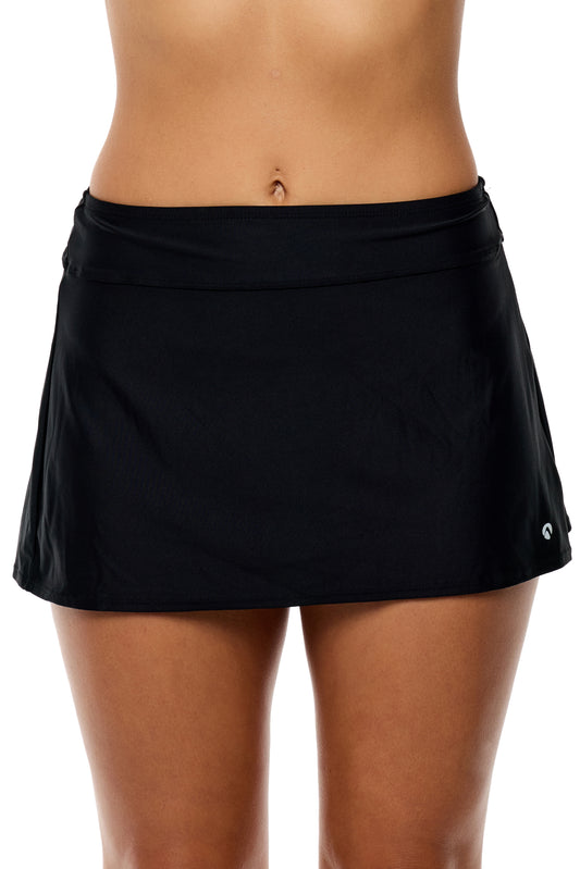 Good Karma - Courtside Swim Skort - Black