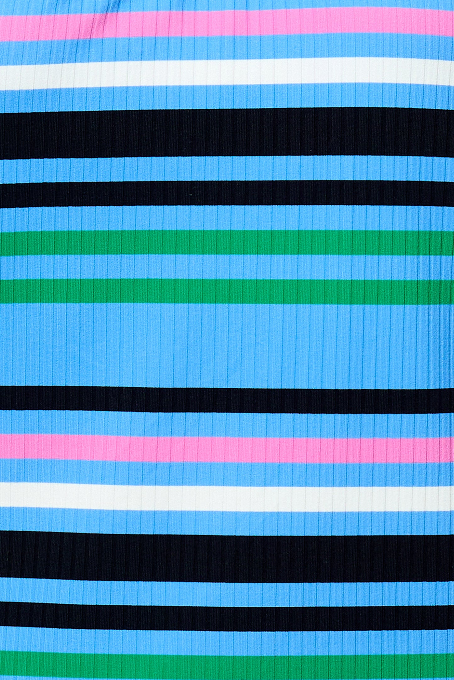 Wide Stripe - Third Eye Tankini Swim Top - True Blue