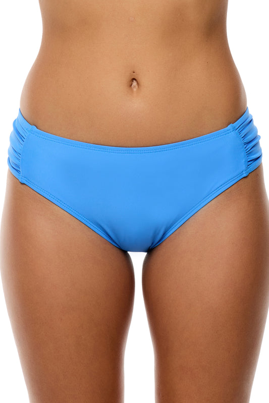 Good Karma - Chopra Midrise Tab Side Swim Bottom - True Blue