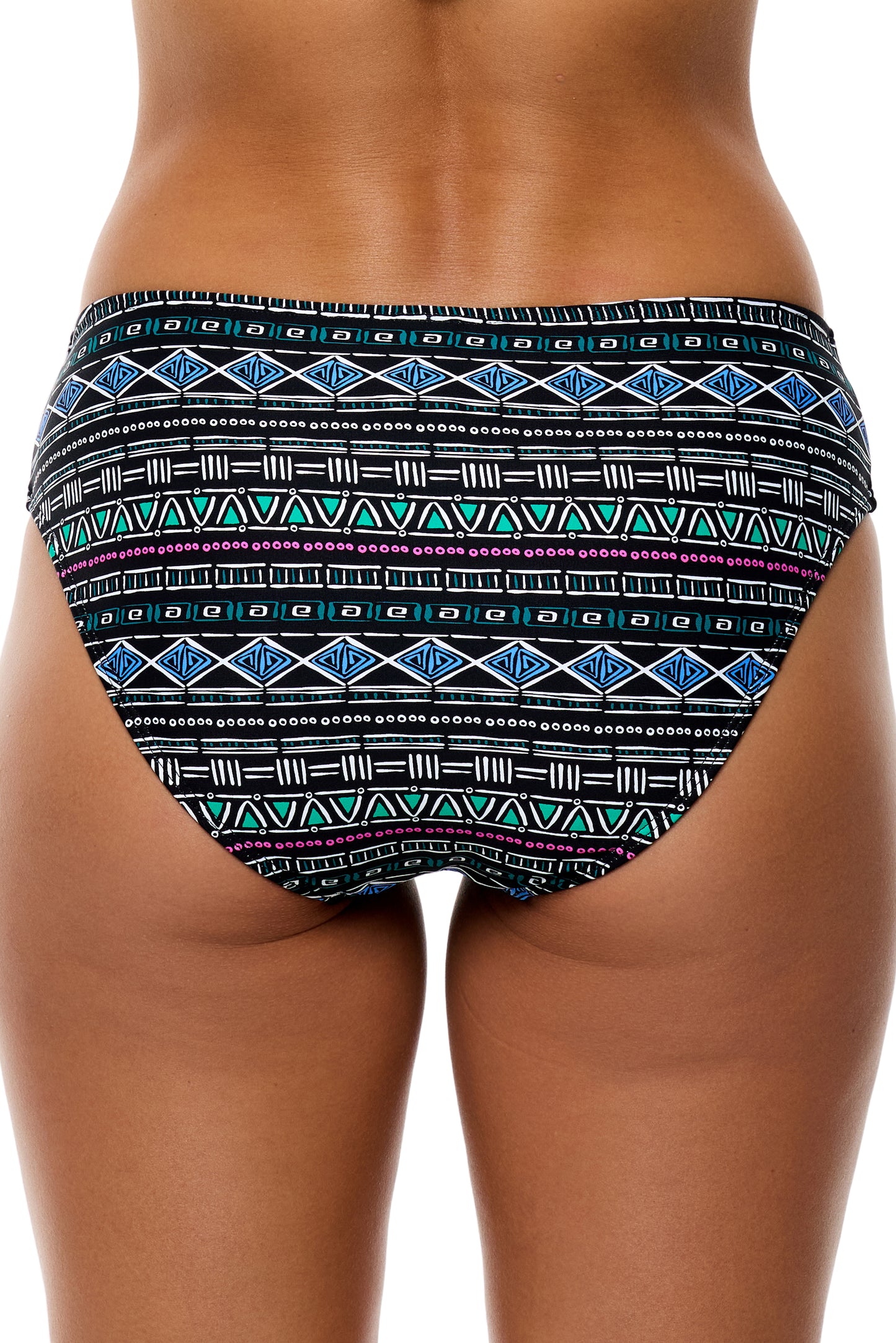 Tortuga Bay - Shoreside Midrise Retro Swim Bottom - Black