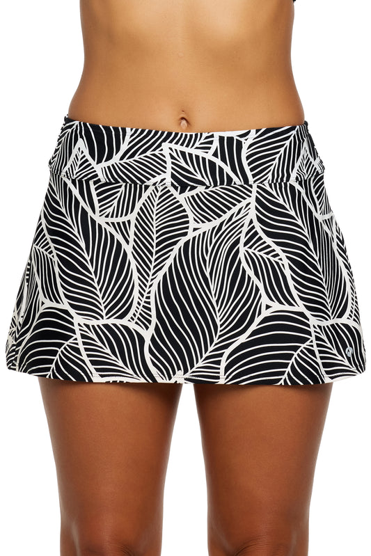 Pilea Palms - Courtside Swim Skirt