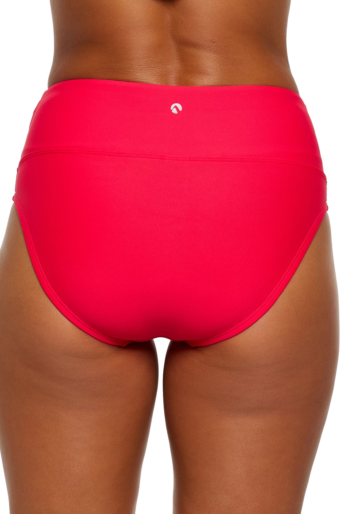 Good Karma - Harmony High Waist Swim Bottom - Hibiscus Red